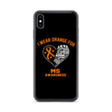 Multiple Sclerosis Awareness I Wear Orange iPhone Case - The Awareness Store