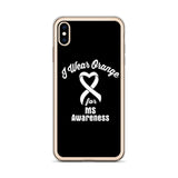 Multiple Sclerosis Awareness I Wear Orange iPhone Case - The Awareness Store