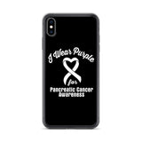 Pancreatic Cancer Awareness I Wear Purple iPhone Case - The Awareness Store