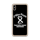 Pancreatic Cancer Awareness I Wear Purple iPhone Case - The Awareness Store
