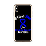 Prostate Cancer Awareness I Wear Blue iPhone Case