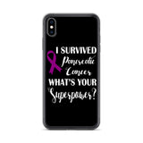 Pancreatic Cancer Awareness I Survived, What's Your Superpower? iPhone Case