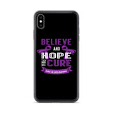 Crohn's Awareness Believe & Hope for a Cure iPhone Case
