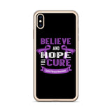Cystic Fibrosis Awareness Believe & Hope for a Cure iPhone Case
