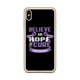 Epilepsy Awareness Believe & Hope for a Cure iPhone Case