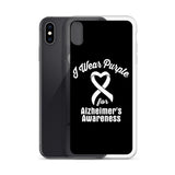 Alzheimer's Awareness I Wear Purple iPhone Case - The Awareness Store