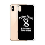 Alzheimer's Awareness I Wear Purple iPhone Case - The Awareness Store