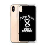 Crohn's Awareness I Wear Purple iPhone Case - The Awareness Store
