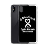 Cystic Fibrosis Awareness I Wear Purple iPhone Case - The Awareness Store
