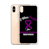 Domestic Violence Awareness I Wear Purple iPhone Case