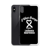 Leukemia Awareness I Wear Orange iPhone Case