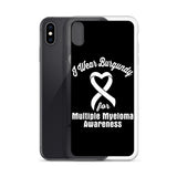 Multiple Myeloma Awareness I Wear Burgundy iPhone Case - The Awareness Store