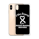 Multiple Myeloma Awareness I Wear Burgundy iPhone Case - The Awareness Store