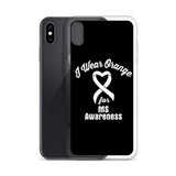 Multiple Sclerosis Awareness I Wear Orange iPhone Case - The Awareness Store