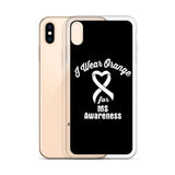 Multiple Sclerosis Awareness I Wear Orange iPhone Case - The Awareness Store