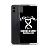 Ovarian Cancer Awareness I Wear Teal iPhone Case - The Awareness Store