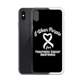 Pancreatic Cancer Awareness I Wear Purple iPhone Case - The Awareness Store