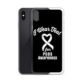 PCOS Awareness I Wear Teal iPhone Case - The Awareness Store