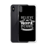 Brain Cancer Awareness Believe & Hope for a Cure iPhone Case