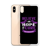 Crohn's Awareness Believe & Hope for a Cure iPhone Case