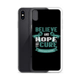 Ovarian Cancer Awareness Believe & Hope for a Cure iPhone Case