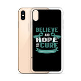 Ovarian Cancer Awareness Believe & Hope for a Cure iPhone Case