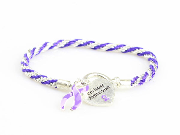 Jewelry - Epilepsy Heart Charm Bracelet