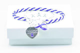 Jewelry - Fibromyalgia Heart Charm Bracelet