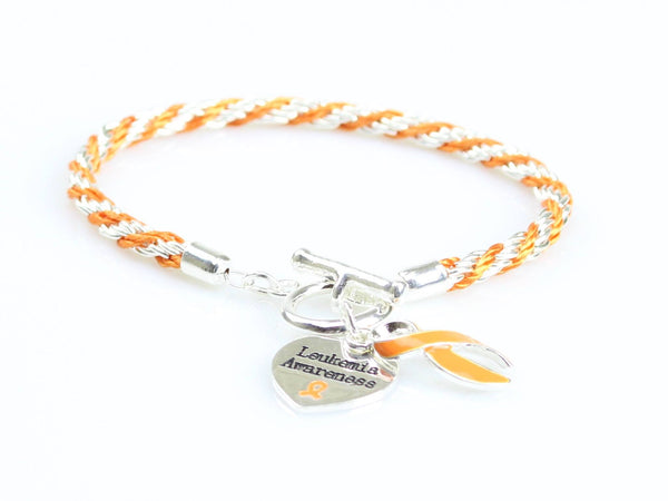 Jewelry - Leukemia Heart Charm Bracelet