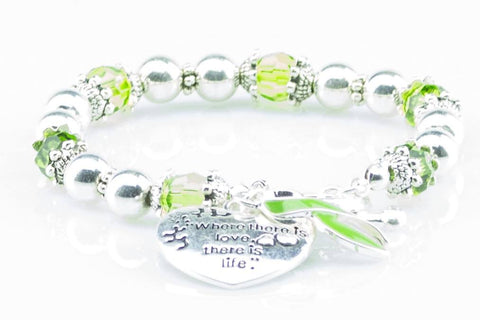 Jewelry - Lymphoma 'Where There Is Love..' Awareness Bracelet