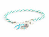 Jewelry - Ovarian Cancer Heart Charm Bracelet