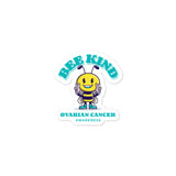 Ovarian Cancer Awareness Bee Kind Sticker