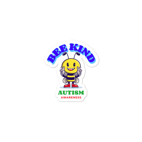 Autism Awareness Bee Kind Sticker - The Awareness Store