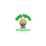Depression Awareness Bee Kind Sticker - The Awareness Store