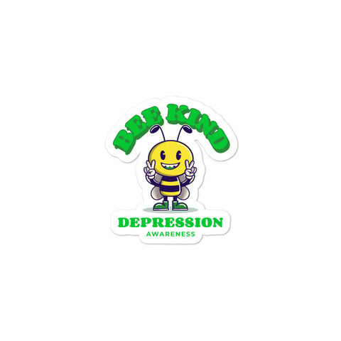 Depression Awareness Bee Kind Sticker - The Awareness Store