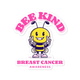 Breast Cancer Awareness Bee Kind Sticker