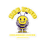 Childhood Cancer Awareness Bee Kind Sticker
