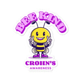 Crohn's Awareness Bee Kind Sticker