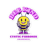 Cystic Fibrosis Awareness Bee Kind Sticker