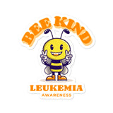 Leukemia Awareness Bee Kind Sticker