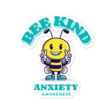 Anxiety Awareness Bee Kind Sticker