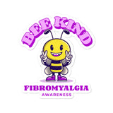 Fibromyalgia Awareness Bee Kind Sticker