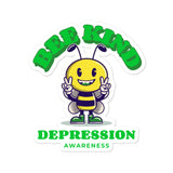Depression Awareness Bee Kind Sticker - The Awareness Store
