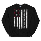 Multiple Myeloma Awareness USA Flag Sweatshirt - The Awareness Store