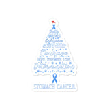 Stomach Cancer Awareness Christmas Hope Sticker