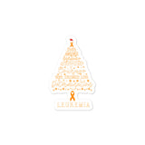 Leukemia Awareness Christmas Hope Sticker