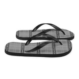 Brain Cancer Awareness Tartan Pattern Flip-Flops