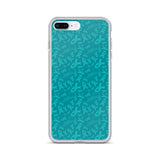 Anxiety Awareness Ribbon Pattern iPhone Case