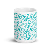 PCOS Awareness Ribbon Pattern Mug