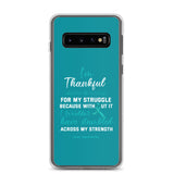 PCOS Awareness Thankful For My Struggle Samsung Phone Case - The Awareness Store